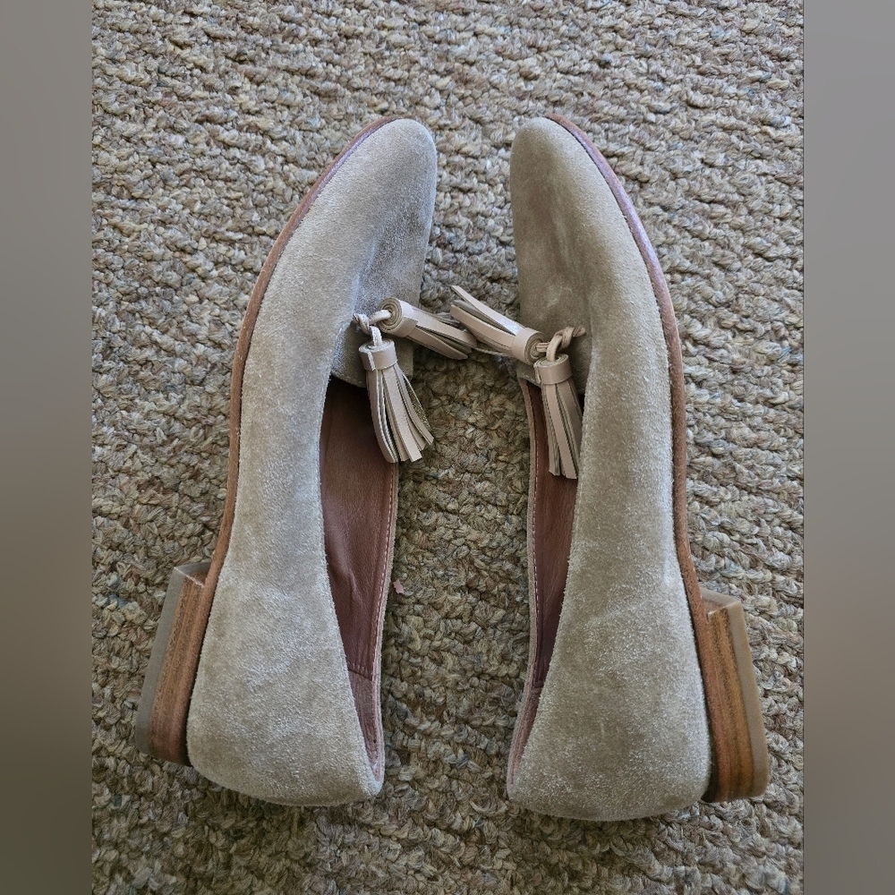 Homers Artisan Tan Suede Loafers with Tassels - Picture 5 of 11